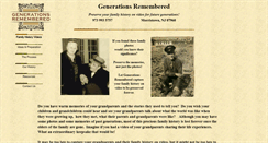 Desktop Screenshot of generationsremembered.com